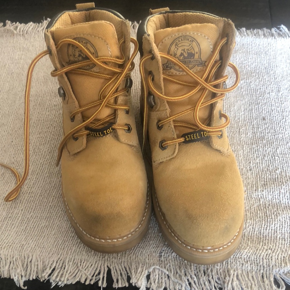 Brahma steel toe boots
